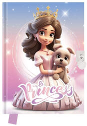 Junior Emlékkönyv JUNIOR Princess szív alakú lakattal (DBL36-G24) - nyomtassingyen