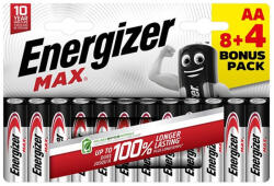 Energizer Elem ceruza ENERGIZER "Max" AA 8+4 darabos (EMAAB8+4N) - nyomtassingyen