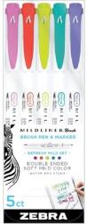 Zebra Mildliner Brush Refresh 5db-os kettős végű ecset marker (79405) (79405)