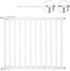 Badabulle Deco Pop biztonsági fa ajtórács 63-106cm, fehér