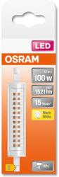 OSRAM LED izzó, R7s, 12W (100W), 1521 lm, 118 mm, meleg fény (2700K), E energiaosztály