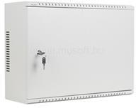 Lanberg rack szekrény 19" fali 4U+3U/540x200 alacsony profil, szürke (összeszerelve) (WAF1-5203-04-00S) (WAF1-5203-04-00S)