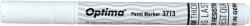 Optima Paint 3713 jelölőfilc, kerek hegy, 2 mm, írásvastagság 1-2 mm, fehér (OP-37131201)