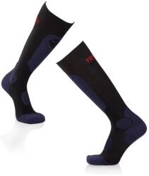 Try To Fly 3/4-es merinó gyapjú fekete-farmerkék SKI SOCKS sízokni, 43-46 EU, Többszínű (TF42-100-3)