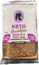 Rosten Keto ropogós kenyérszelet 130g 6db fokhagymás-chilis gluténmentes magas proteintartalmú