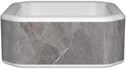 Pontaqua Avenli Bergen2025 szürke márvány mintás masszázsmedence 170 x 170 x 70 cm (HMC_213)
