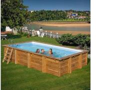 Pontaqua TIMBER szögletes fa medence 4, 20 x 2, 70 x 1, 17 m (FFA_970) - kontaktor