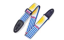 Levy's MPPV2-BC Gitárpánt, poliészter, kanadai tartományi címer, bõr végek, 5cm széles, 152cm hosszú (MPPV2-BC)