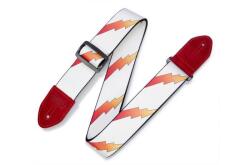 Levy's MPRB2-001 Gitárpánt, Levys mintás, poliészter bõr hátlappal, piros műbõr oldalakkal, 5cm (MPRB2-001)