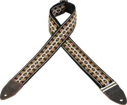 Levy's M8HTV-19 Gitárpánt, szõtt, bõr hátoldal, 5cm széles, 142cm hosszú, mintás (M8HTV-19)
