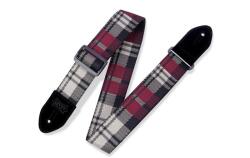 Levy's MC8VIN-010 Gitárpánt, nyomtatott mintával, bõr végekkel, pamut, 5cm széles, 88-152cm hosszú, mintás (MC8VIN-010)