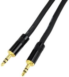 Proel CHLP175LU3 Szimmetrikus kábel, 3 m fekete, 2x 3, 5 mm Yongsheng sztereó jack dugó (CHLP175LU3)