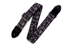 Levy's MC8VIN-002 Gitárpánt, nyomtatott mintával, bõr végekkel, pamut, 5cm széles, 88-152cm hosszú, mintás (MC8VIN-002)