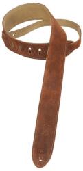Levy's MS12-BRN Gitárpánt, hasított bõr, bõr hátlappal, állítható 91-132cm, barna (MS12-BRN)