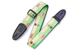 Levy's MPPV2-SK Gitárpánt, poliészter, kanadai tartományi címer, bõr végek, 5cm széles, 152cm hosszú (MPPV2-SK)