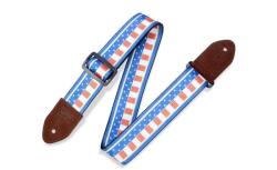 Levy's MP2-011 Gitárpánt, poliészter, fekete műanyag oldalakkal, bõr végekkel, 88-152cm állítható (MP2-011)