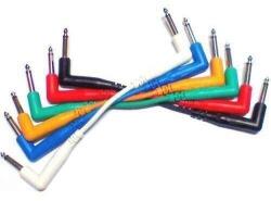 Proel BULK500LU015 Hangszerkábel, 0, 15 m 6 különbözõ szín, 2x6, 3 mm mono pipa jack dugó, öntött (BULK500LU015)