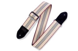 Levy's MC8VIN-003 Gitárpánt, nyomtatott mintával, bõr végekkel, pamut, 5cm széles, 88-152cm hosszú, mintás (MC8VIN-003)