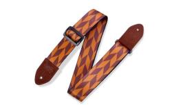 Levy's MPF2-004 Gitárpánt, nyomtatott, poliészter bõr végekkel, fekete műanyag oldalakkal, (MPF2-004)