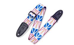 Levy's MPPV2-NL Gitárpánt, poliészter, kanadai tartományi címer, bõr végek, 5cm széles, 152cm hosszú (MPPV2-NL)