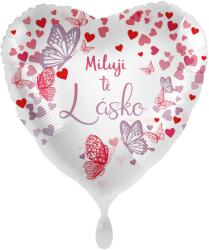 Smart Balloons Fólia lufi, szív alakú, 43 cm