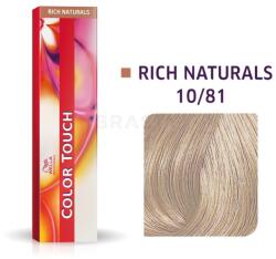 Wella Color Touch Rich Naturals professzionális demi-permanent hajszín többdimenziós hatással 10/81 60 ml
