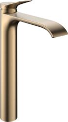 Hansgrohe Vivenis 250 CoolStart egykaros mosdócsaptelep automata lefolyógarnitúrával, szálcsiszolt bronz 75044140 (75044140)