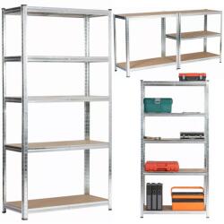 Pepita Raft industrial metalic cu panouri MDF 180x90x40cm - capacitate de încărcare 750kg (KF-S18090) Raft