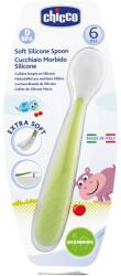 Chicco Мека силиконова лъжичка Chicco, Зелена, 6 m+ (N0413)