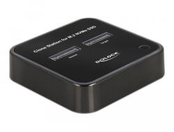 Delock M. 2 Dokkoló Állomás 2 Db. M. 2 Nvme Pcie SSD-Hez Klón Funkcióval