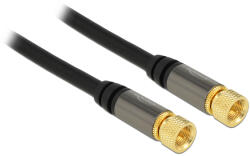 Delock Antennakábel F-csatlakozóval F-csatlakozóval RG-6/U 1 m fekete