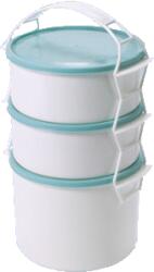  Magasított ételhordó, 3db-os, 2x1, 2l + 2l