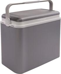  Hűtőbox, Műanyag, 10l, 28x17x28, 3cm, Ezüstszürke