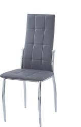  étkezőszék 100x46x52 Cm Műbőr Sötét Szürke