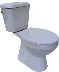 Easil Monoblokkos Wc Mélyöblítésű, Alsókifolyású, Félperemes, Wc-ülőkével