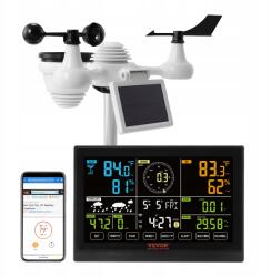 VEVOR 7 az 1-ben Wi-Fi-s időjárásállomás 7, 5 hüvelykes színes kijelzővel, napelemes érzékelővel (TYNQ75VAWIFI)