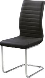  Prag Szék Műbőr Fekete Csúszótalpas 44x98x58cm