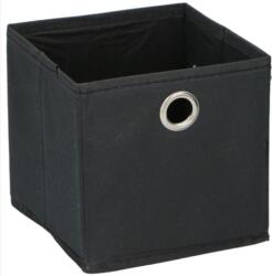  Tároló Doboz 15x15x15cm Fekete Színben