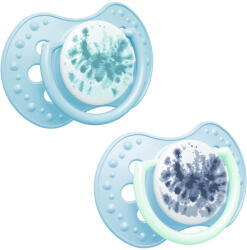 LOVI Szilikon dinamikus cumi Tie dye 6-18m 2db lány