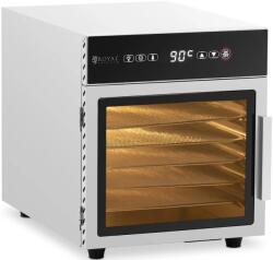 Royal Catering Ételszárító, 6db, 500W, 30-90°C, időzítő, rozsdamentes acél (10012686)