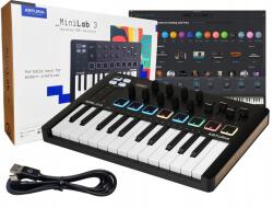 Arturia MiniLab 3 Black vezérlő billentyűzet ingyenes Ableton Analog Lab (MiniLab 3)