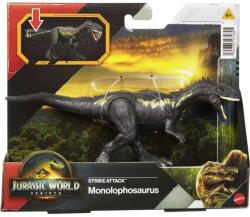 Mattel Figurina articulata, Jurassic World Rebirth, Strike Attack, Monolophosaurus, JCL60 Figurina