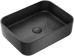 Kronenbach Cube mosdótál 50x38.5 cm négyszögletes mosdótálak fekete matt KB144400BK (KB144400BK)