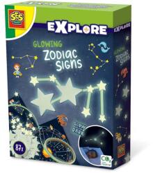 SES Creative Set autocolante fosforescente cu semne zodiacale pentru copii (25122) - ookee