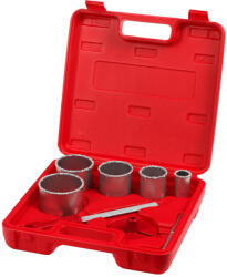 Berger keményfém szemcsés csempelyukfúró készlet 8r. HM 33-83mm kofferben (030505-0092) - szerszamplusz