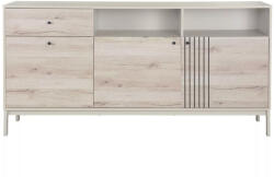  Frost K1 Modern Komód Laminált Alpesi Tölgy-Fehér Tárolórendszer (SIG-FROSTK1)