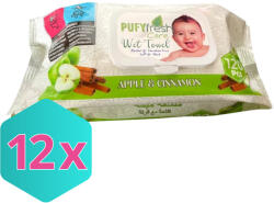  Pufy Fresh nedves törlőkendő apple & cinnamon 120db/csg KARTON - 12x120 db (K8699444267937)
