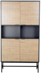  Mago R1 Tölgy-Fekete Laminált Polcos Szekrény (SIG-MAGOR1)