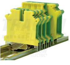 TRACON Földelő sorkapocs TS35/C 1-szintes 0.75-35mm2 zöld-sárga csavaros csavaros TRACON - TSKA35JD (TSKA35JD)