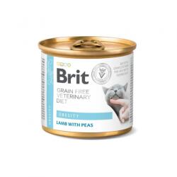 Brit Veterinary Diet diétás konzerv túlsúlyos macskáknak 200 g - csui